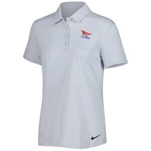 NWT Nike 2023 US Open LACC Gray Victory Veneer Performance Golf Polo Shirt Sz M